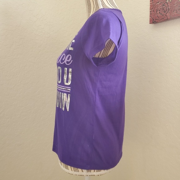 IDEOLOGY PURPLE TSHIRT SIZE XL. NWOT - Picture 5 of 7